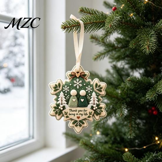 Hanging Decoration for Living Room Christmas Tree Felt Pendant, Handmade Fabric Ornament Holiday Durable Party Supplies Decoration, Seasonal