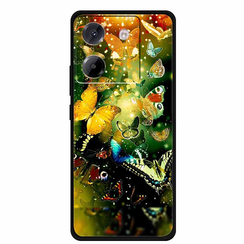 Чехол для Xiaomi Poco M7 Pro 5G, стиль мультяшной живописи, мягкий силикон + ТПУ, задняя крышка, чехлы для Poco M7 Pro 5G, противоударный чехол, новый