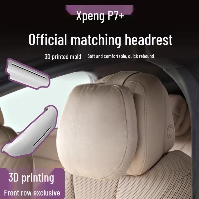 XPENG G6/G7/G9/X9 Подушка-подголовник для поддержки шеи и спинки - Замша, Высококачественная, Универсальная для всех сезонов