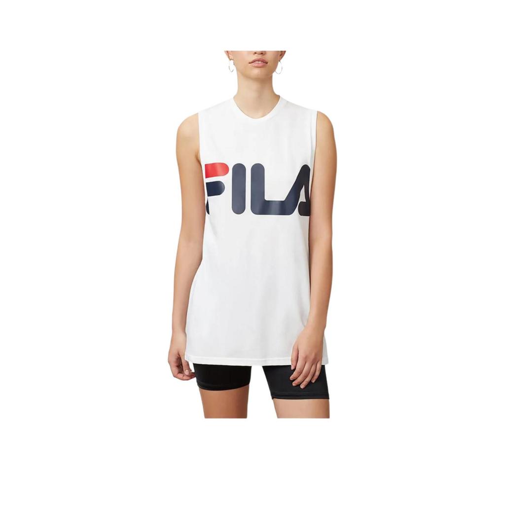 Fila Sesto Brand Logo Comfortable Knitted Sleeveless T-Shirt Unisex Tops SSVIW002-100
