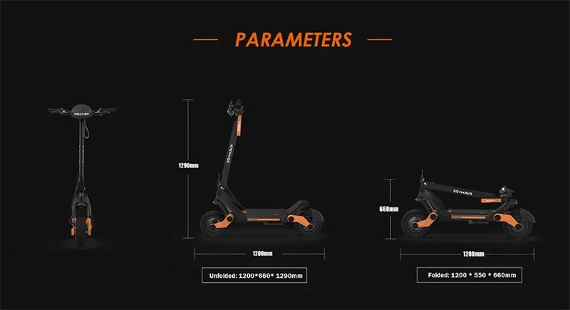 EU Stock Original KuKirin G3 Electric Scooter 1200W Motor 52V 18Ah Battery 52KM/H Max Speed 63KM Range Smart Kickscooter
