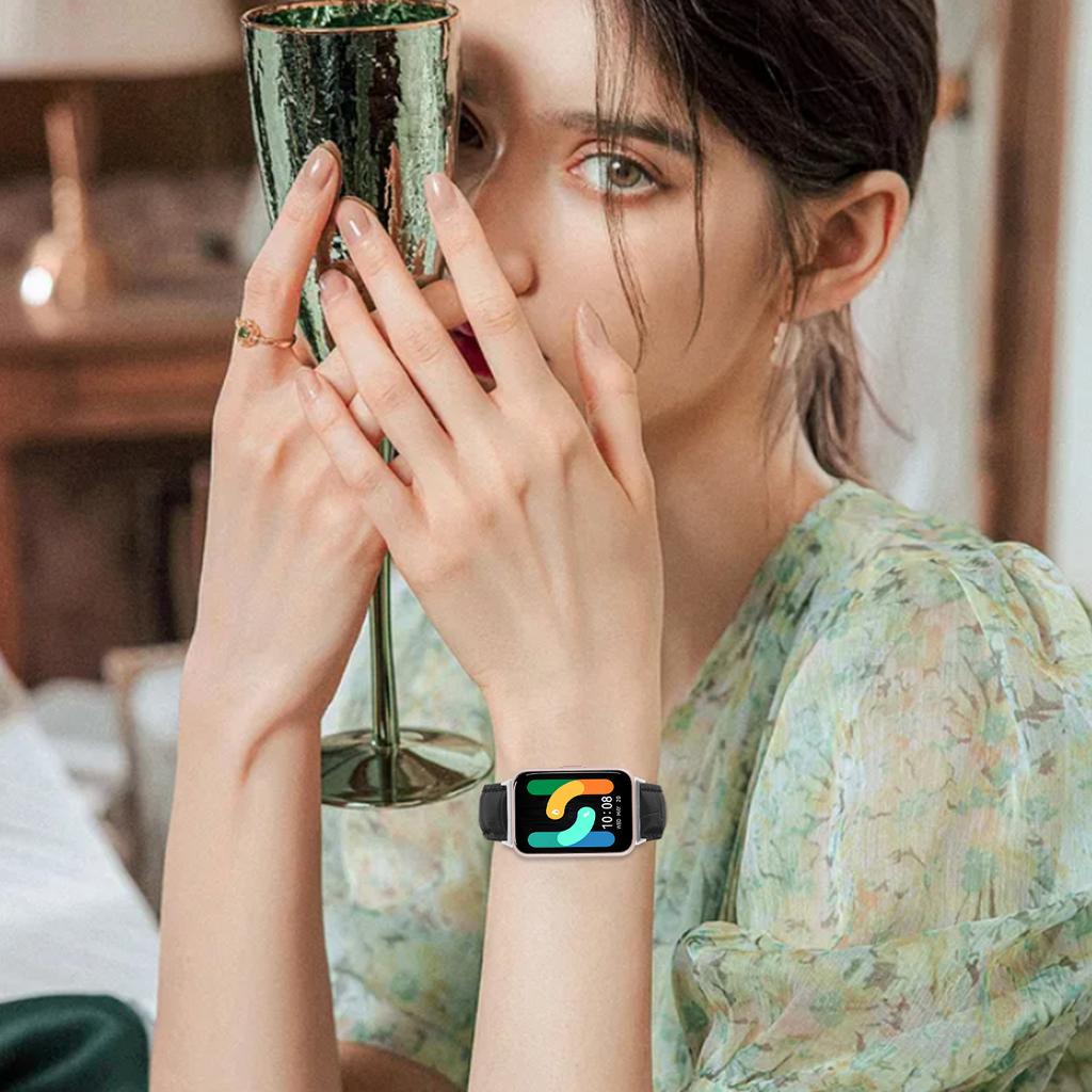 Гладкий ремешок для часов из ПУ кожи для Samsung Galaxy Fit3 SM-R390, браслет-ремешок на запястье