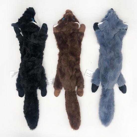 Игрушка для жевания домашних животных со встроенным звуковым генератором, снимает беспокойство, плюшевая игрушка в форме волка