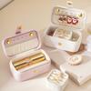 Mini Mini Jewelry Box Flip Cover Storage Case New Jewelry Organizer for Women Girls