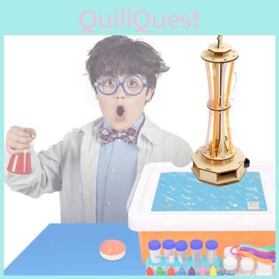 Stem Образовательный Деревянный DIY Модель Башни Гуанчжоу Набор Научная Игрушка Для Детей Ручная Сборка