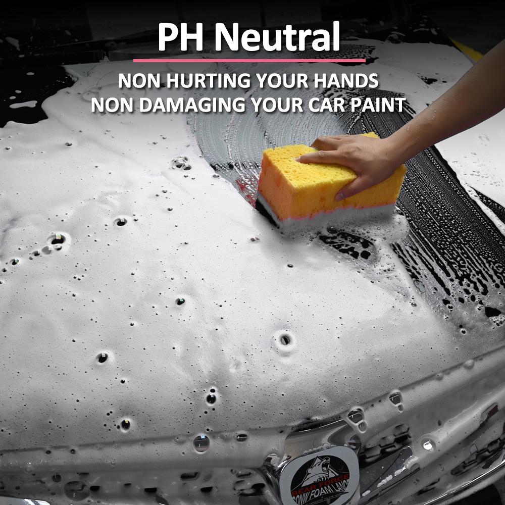 Шампунь и воск для автомойки Cherry Snow Foam подходит для использования с пенными насадками Karcher Bosch Snow Foam Lance/пенными пушками или мойками с ведром