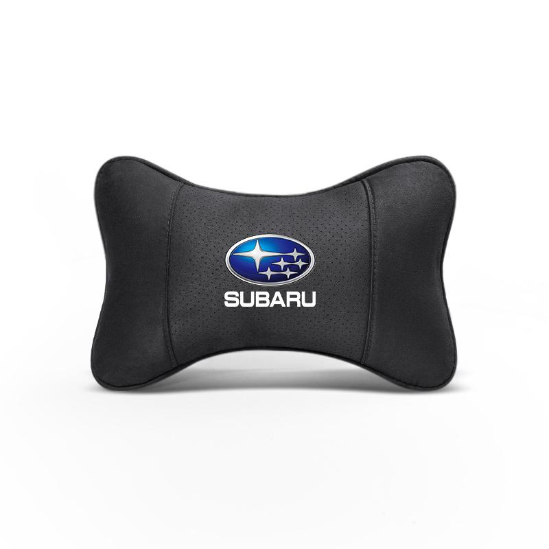 Keychain High-quality Car Headrest Memory Foam Automobile Neck Pillow Interiors For Subaru STI XV Forester BRZ Crosstrek Mpreza AA9