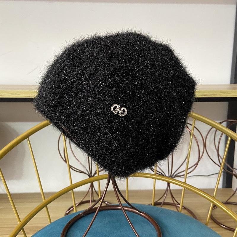 Зимние шапки для женщин, теплые толстые шапочки для девочек, уличные головные уборы, вязаные черепа, эластичные новые полосатые женские повседневные шапки со стразами