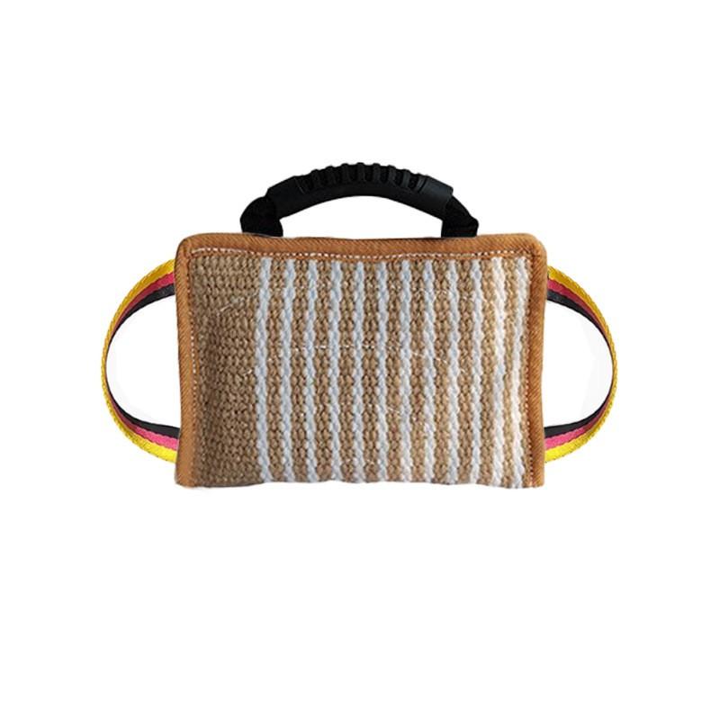 Durable Hemp Bite Toy Dog Training - Interactive Chew Pillow With Reinforced Edges Aggressive Biting Practice