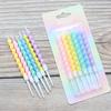 Sucking Kamacaron Color Thread Birthday Candles Romantic Baking Creative Party Colorful Graceful Spiral Candles