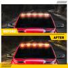 5PCS Universal Solar Powered Cab Flashing Light Roof Cab Amber Marker Lights