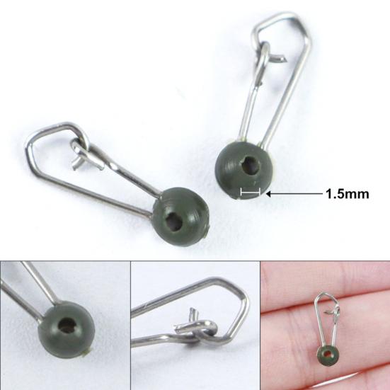 20 шт. Застежки-карабины для лески и грузила, Зажимы для рыбалки, Маленький мини-дизайн, Легко носить, Пресноводные, Из нержавеющей стали, Рыболовные снасти