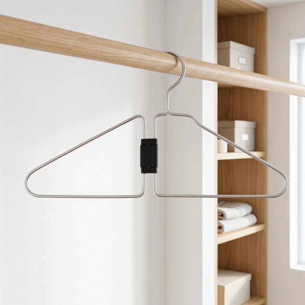 Non-Slip Space Saving Hangers Portable Collapsible Clothes Space Savers For Dorm Room