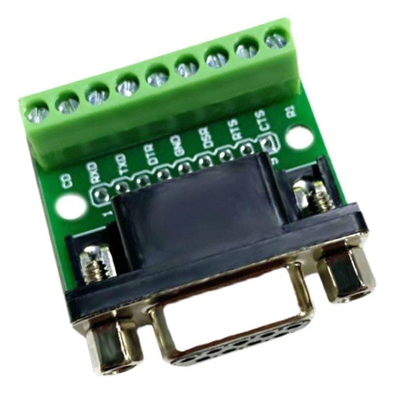 Прочный разъем DB9 "папа/мама", промышленный разъем, хорошие характеристики преобразования, винтовая клеммная колодка.