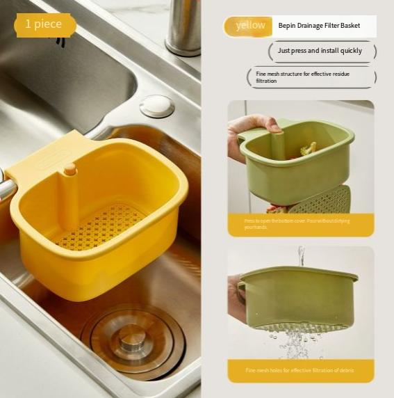 Large-capacity Detachable Water Drain Basket Home Kitchen Draining Rack Water Drain Basket Storage Rack for Separating Filters