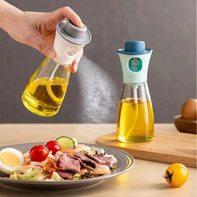 Бутылка для масла Кухонная бутылка с распылителем масла для приготовления пищи Бутылки с распылителем для барбекю для инструментов для барбекю Дозатор масла Стеклянная бутылка для приправ для барбекю