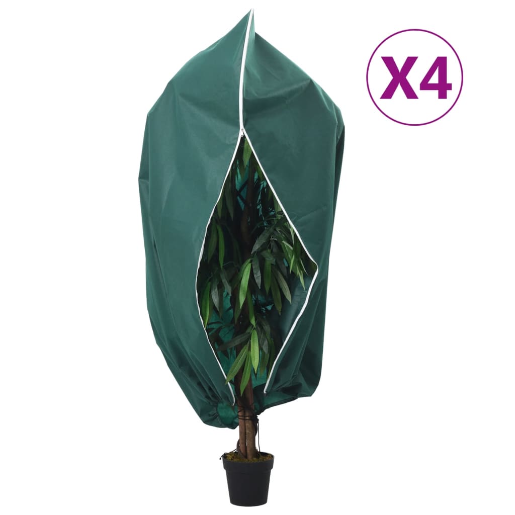 Vidaxl Kaptury Ochronne Z Suwakiem, 4 Szt., 70 G/M² 1,55X1,55 M