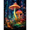 Алмазная картина, полная дрель, грибной пейзаж, круглая алмазная живопись, ручная работа, олень, животное, сделай сам, алмазная мозаика, картина, украшение дома