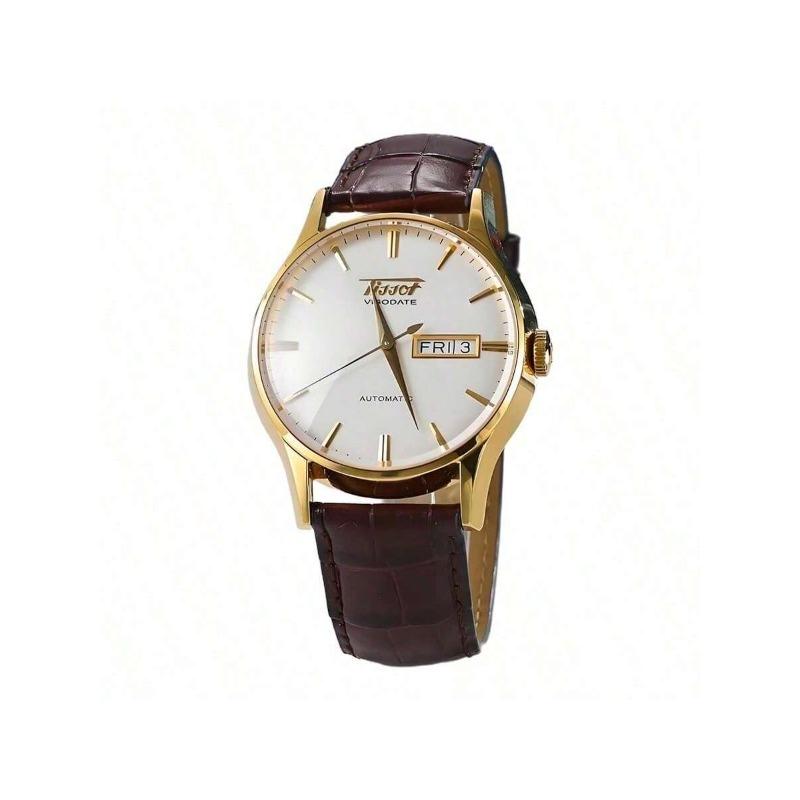 Tissot Мужские часы Visodate с автоподзаводом и белым циферблатом T019.430.36.031.01