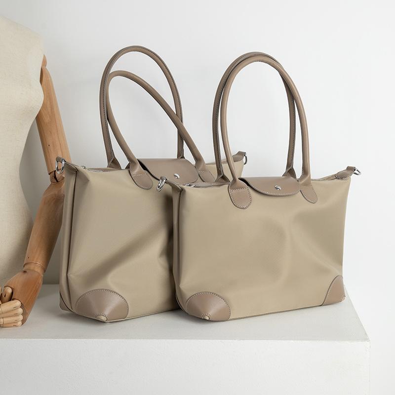 Новая сумка-тоут большой вместимости, плечевая сумка из ткани Оксфорд, контрастная сумка для учебы, поездок на работу, сумка для мамы, сумка для покупок