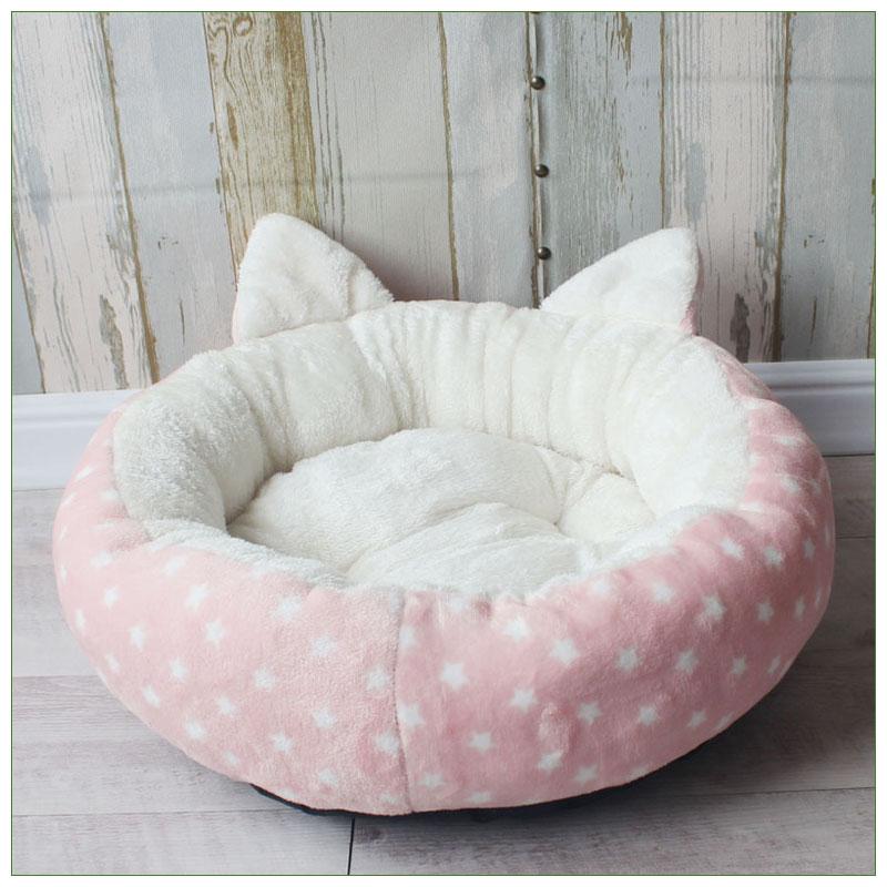 Питомник для домашних животных, мягкий круглый шезлонг для домашних животных для маленьких и средних собак, спальная подушка, теплое кошачье гнездо, корзина для щенка, плюшевый диван для чихуахуа