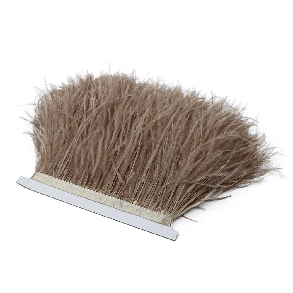 FeatherLight Blue Ostrich Feather Trim Ribbon Real Ostrich Feathers Fringe Trims for Party Clothing Sewing Decoration Plumes Diy Crafts