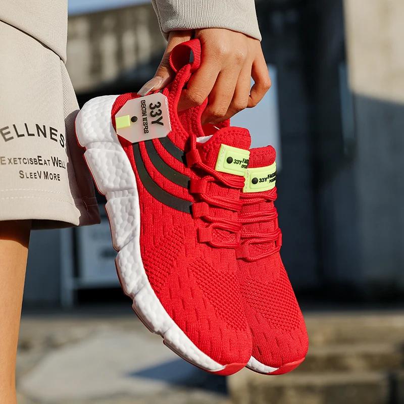 Модные мужские модные спортивные уличные дышащие кроссовки на платформе с мягкой подошвой для тенниса легкие на шнуровке для бега универсальные удобные повседневные кроссовки