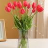5pcs 5 Heads Artificial Tulips Flowers Real Touch Fake Flowers  Birthday Decor
