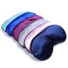 1PC Pure Silk Sleep Eye Mask Padded Shade Cover Travel Relax Aid Blindfold Shades Helper 6 Colors