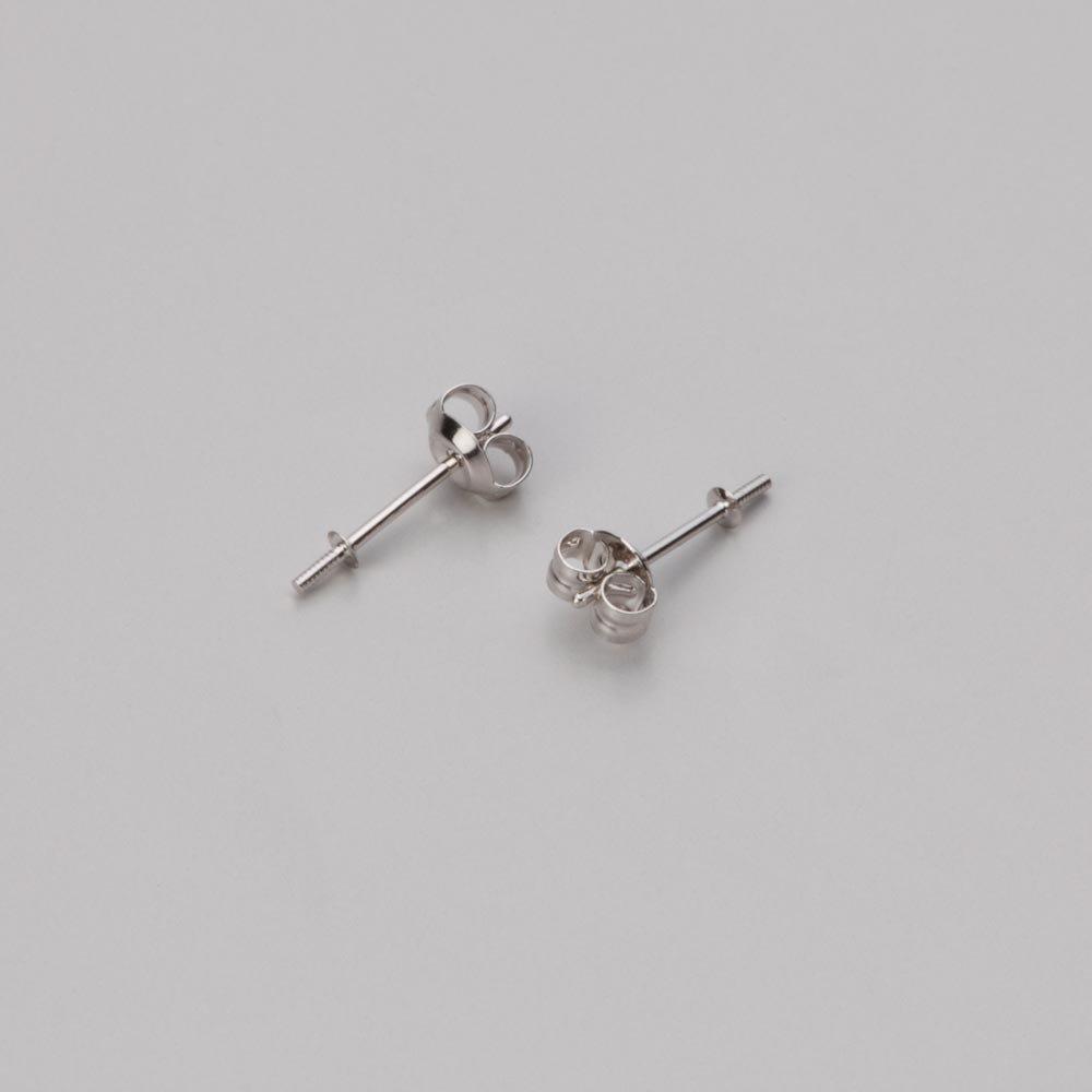 Akoya Pearl Earrings in 14K White Gold for Women 7.0mm (HA00070R13CG0PA02W) [Gift Wrapped]