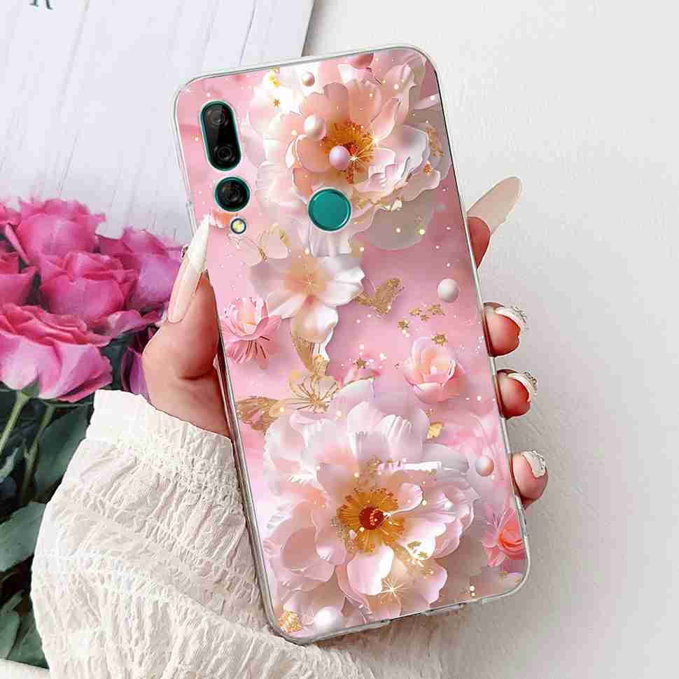 Для Huawei Y9 Prime 2019 6.59" Чехол Милая Девочка с Шариком Цветок Мягкий Силикон ТПУ Чехол Для Huawei Y9Prime 2019 STK-L21 Оболочка Телефона