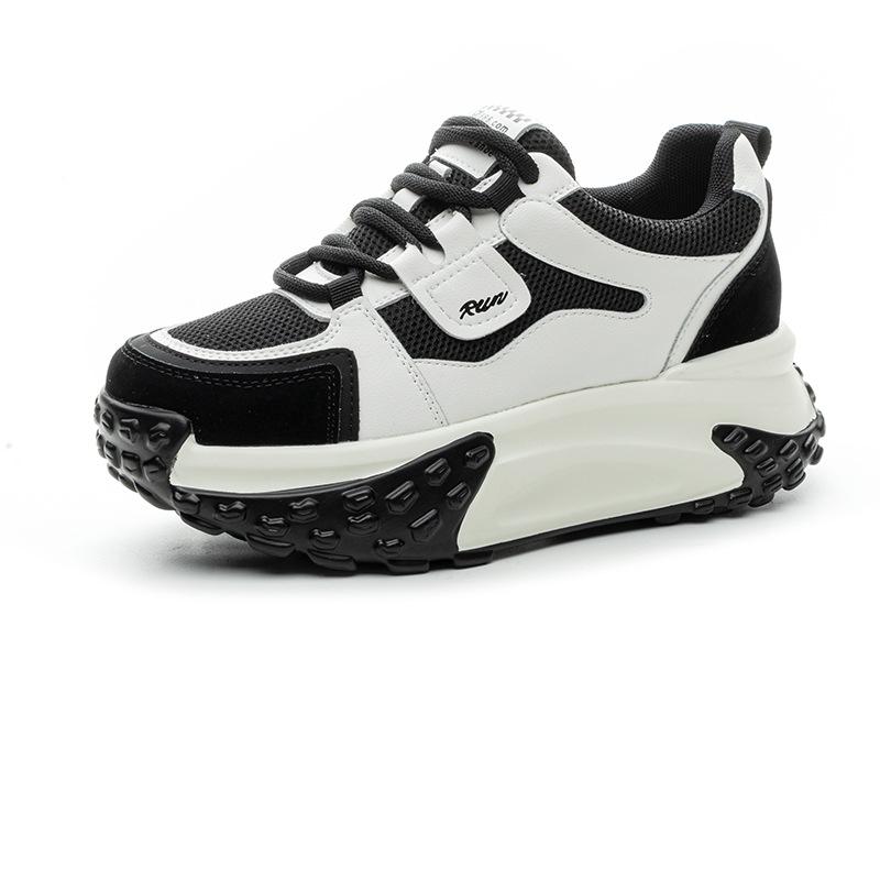 Кроссовки Fujin на танкетке высотой 7 см из микрофибры и кожи, вулканизированные, с толстым скрытым каблуком, удобные, дышащие, для скейтбординга