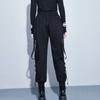 Уличная одежда Брюки-карго Женские повседневные бегуны Черные свободные женские брюки с высокой талией Брюки в корейском стиле