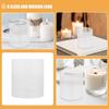 Clear Glass Hurricane Candleholder Replacement Shade Cylinder Sleeve Transparent Chimney Cover for Home Wedding Decor