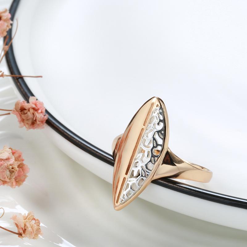 Женское винтажное кольцо Kinel в этническом стиле из розового золота