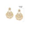 Tone Kundan & Pearls Dangle Earring For Women