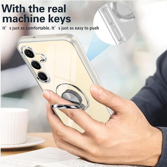 Coque de protection - BOOLING - pour Samsung Galaxy S24 - Silicone Souple - Antichoc - Transparent