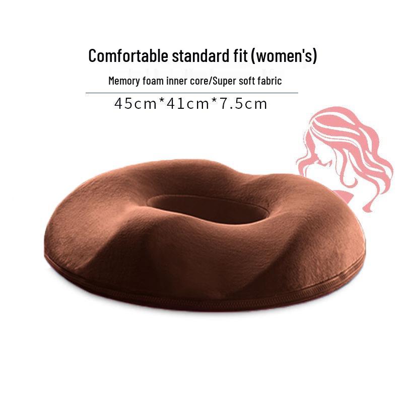 Memory Foam Breathable Cushion for Office Chair and Car - Relieves Long Sitting Discomfort