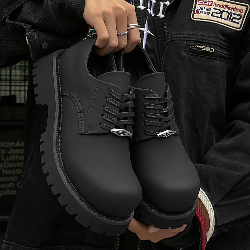 Leather Shoes For Man Platform Genuine Leather Big Size Shoes High Quality Designer Formal Platform Casual Shoes Outdoor