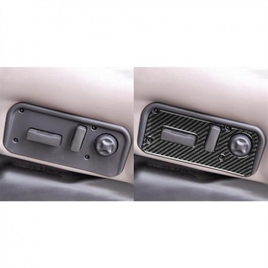 Carbon Fiber Interior Seat Control Adjustment Button Cover For Hummer H2 2003-07