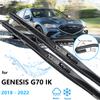 2x For Genesis G70 IK 2018 2022 Car Accessory Boneless Frameless Rubber Wiper Blades Cutter Cleaning