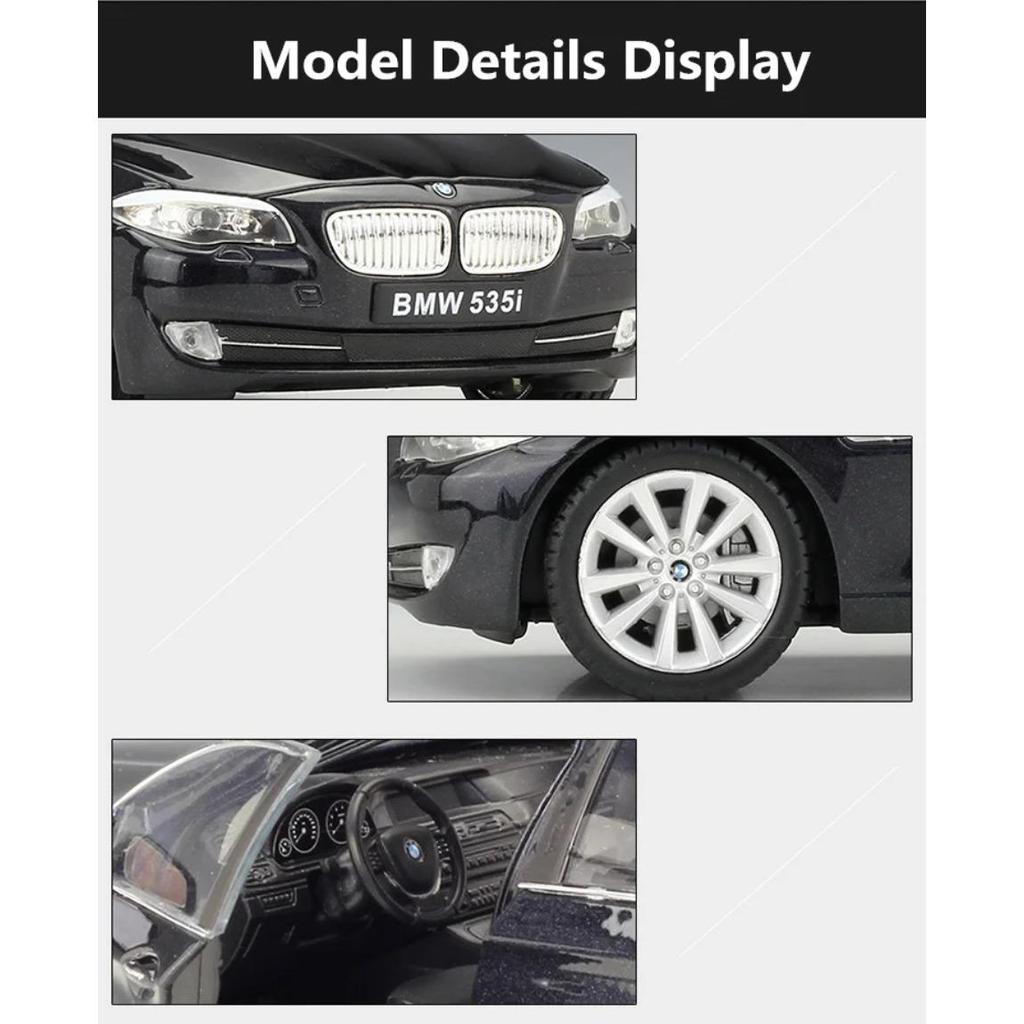 Welly 1/24 BMW 5 серии 535i Литой Модель Автомобиля Металлическая Литая Игрушечные Транспортные Средства Модель Автомобиля Высокая Симуляция Коллекция Детская Игрушка Подарки