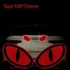 2pcs/Set Reflective Car Stickers Motorbike Helmet Improve Your Vehicle's Visibility And Safety With Devil Eye Stickers
