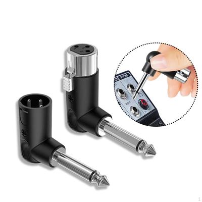 XLR 3-контактный female/male на 1/4" 6.35мм Адаптер-конвертер Компактный Легкий Прочный Plug and Play для