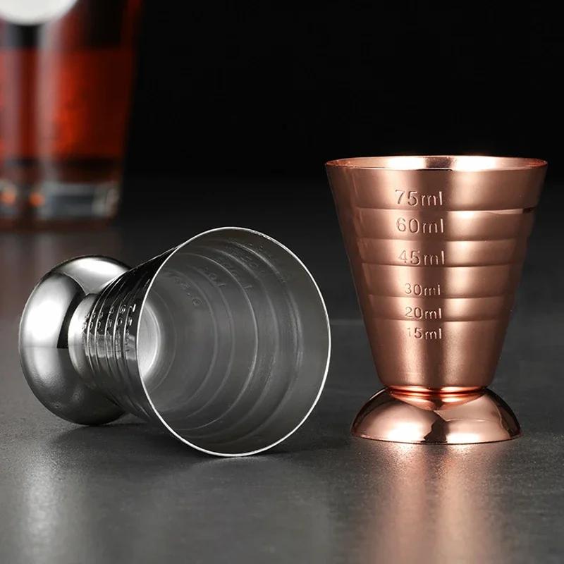 Коктейльный барный джиггер, мерный стакан из нержавеющей стали, 3 в 1 джиггер для напитков, ликера, виски, аксессуары для домашнего бара, инструменты бармена