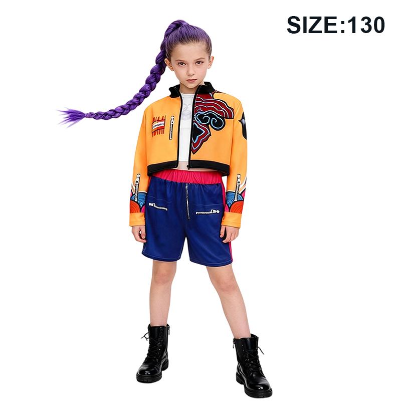 Костюм для косплея K-Pop Hunter, костюм поп-певицы, костюм на Хэллоуин, детское платье для переодевания, сценический костюм