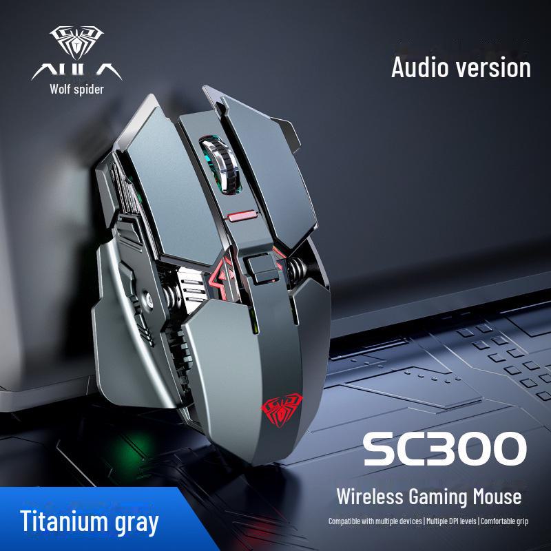 Беспроводная игровая мышь AULA Wolf Spider SC300 с механическими характеристиками