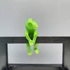 Planter Frog Figurine Resin Frog Flowerpot Decoration Flower Pot Edge Hanging Frog for Garden Potted Plants Bonsai