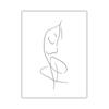 Beige Flowers Beauty Line Drawing Leaves Retro Wall Art Canvas Painting Nordic Posters And Prints Pictures for Living Room Decor