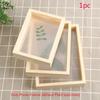 Mini Wedding Decor Fashion Art Photo Frame Picture Holder Plant Specimen Wooden
